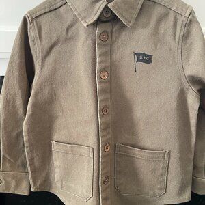 Rylee + Cru Oliver long sleeve shirt coat-size 4-5Y
